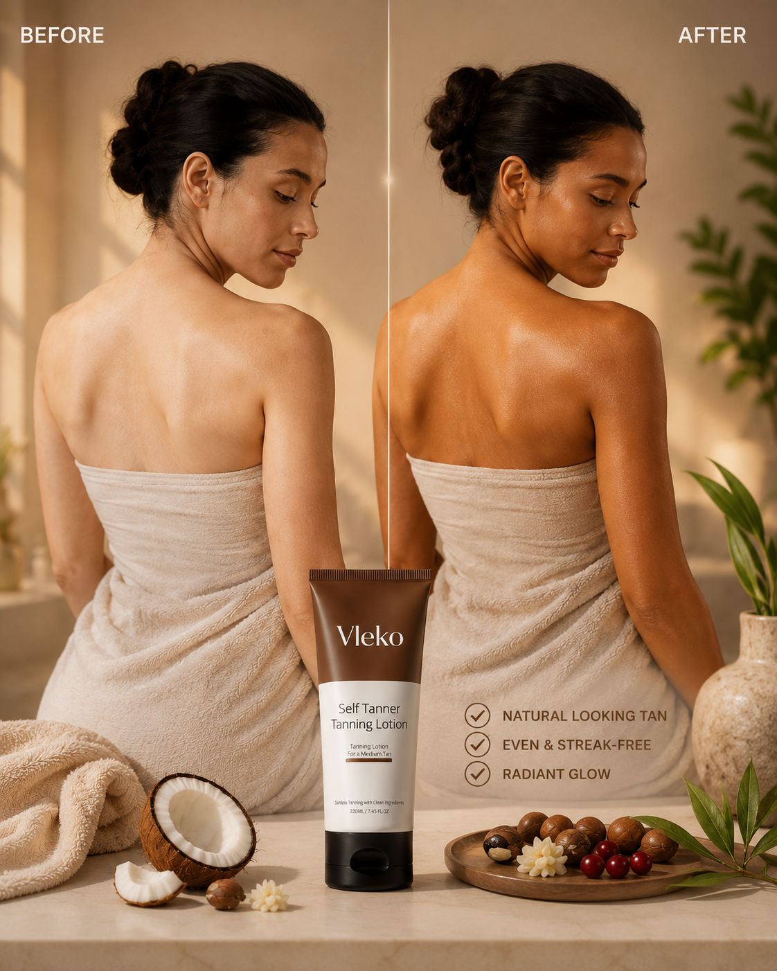 Vleko Caramel Self Tanner