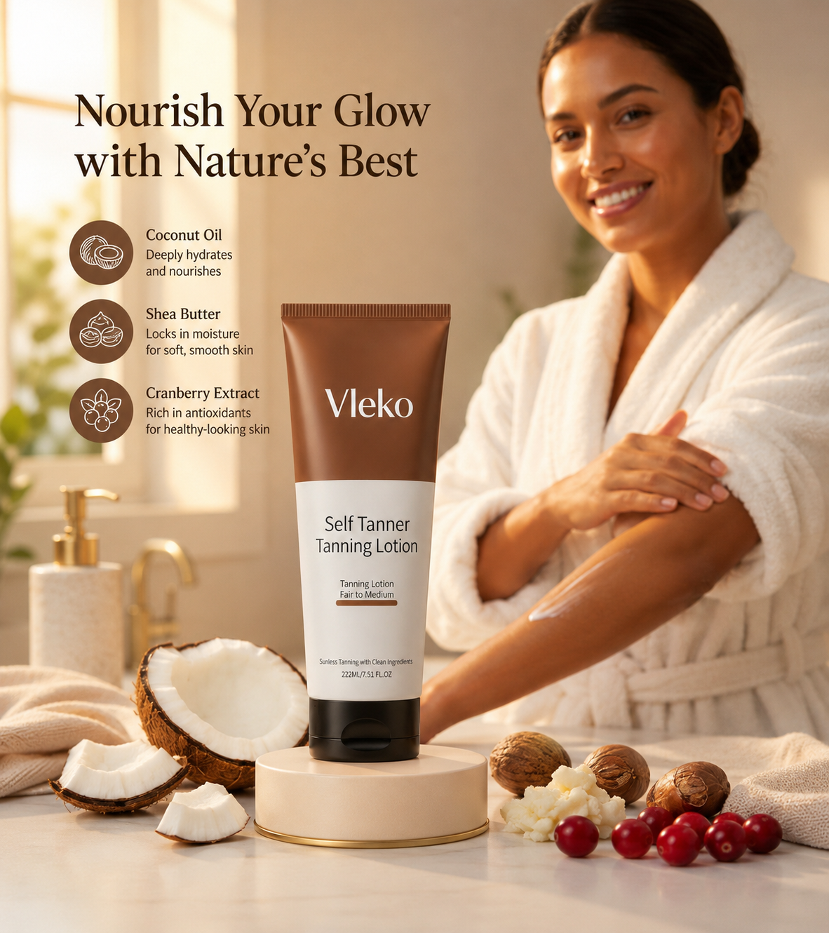 Vleko Caramel Self Tanner