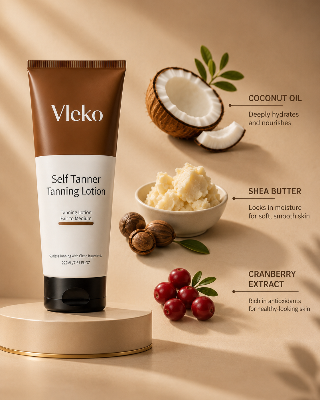 Vleko Caramel Self Tanner